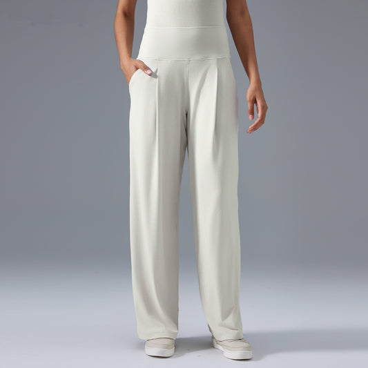 High-Waisted Quick-Drying Breathable Yoga Wide-Leg Pants