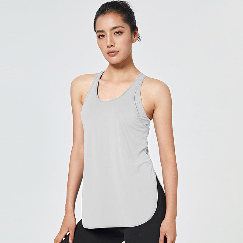 Built-In Bra Yoga Tank– Seamless Workout & Running Top