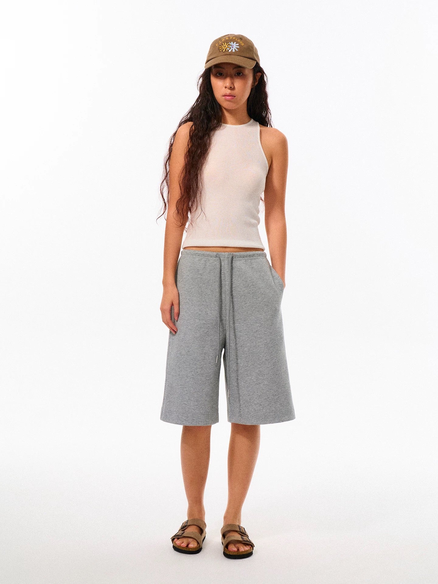 Cotton Relaxed Drawstring Shorts
