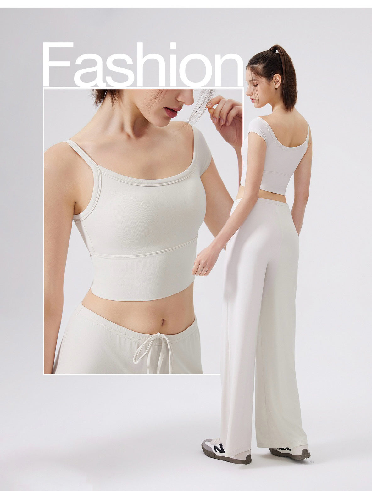 Cooling Wide-Leg Straight Yoga Pants