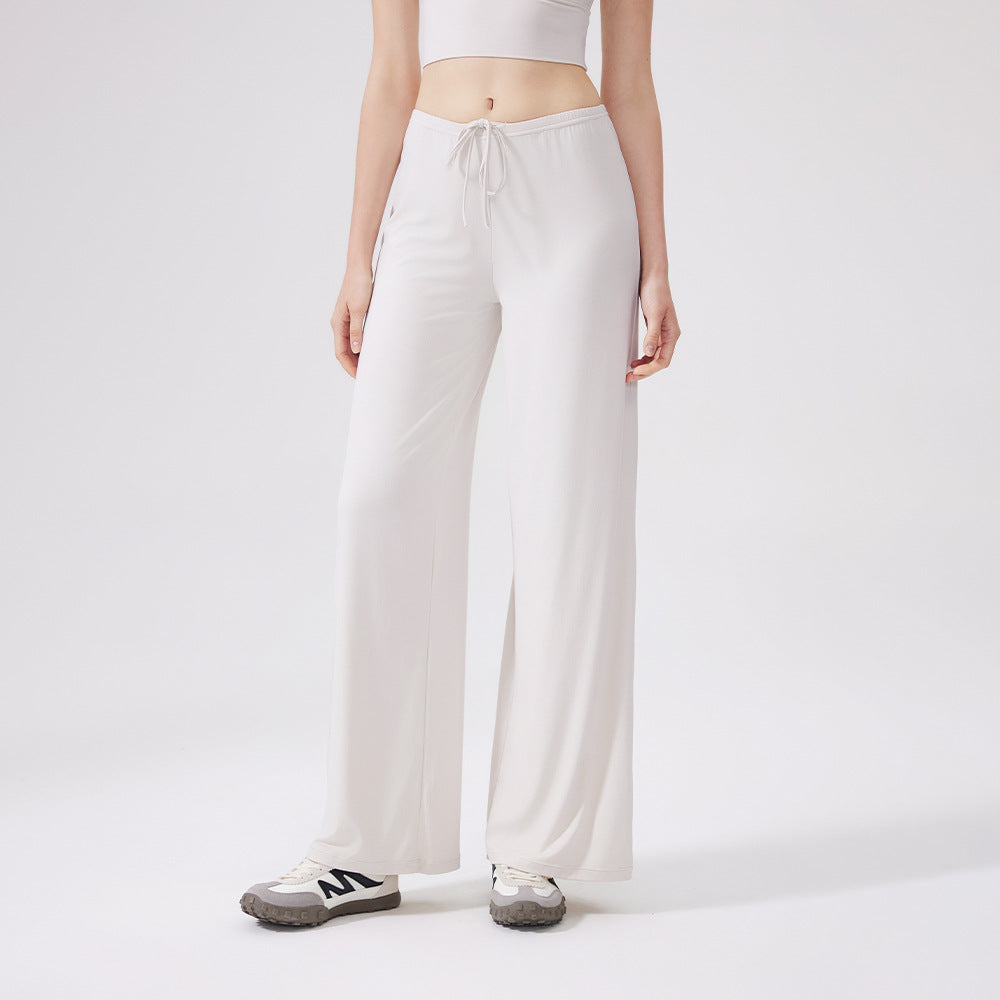 Cooling Wide-Leg Straight Yoga Pants