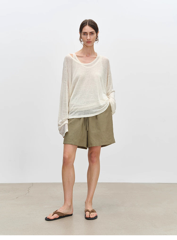 Linen Breathable 5-Inch Summer Shorts