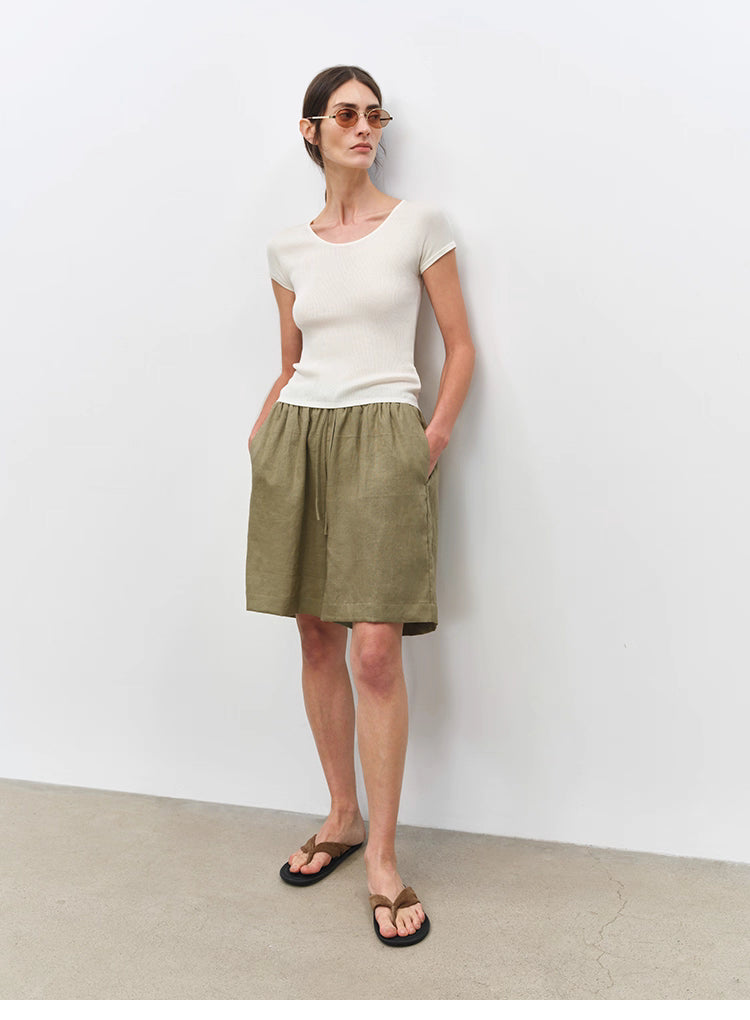 Linen Breathable 5-Inch Summer Shorts