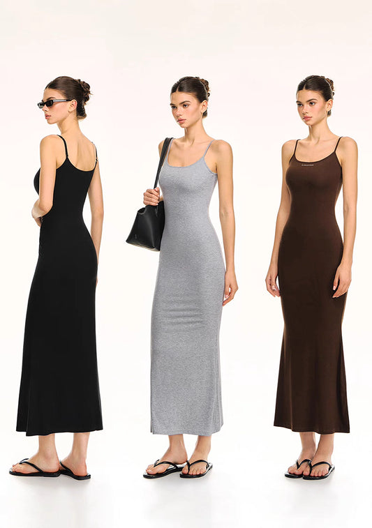 Sexy Slim-Fit Long Bodycon Spaghetti Strap Dress