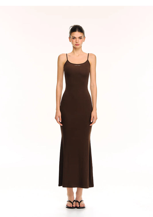 Sexy Slim-Fit Long Bodycon Spaghetti Strap Dress