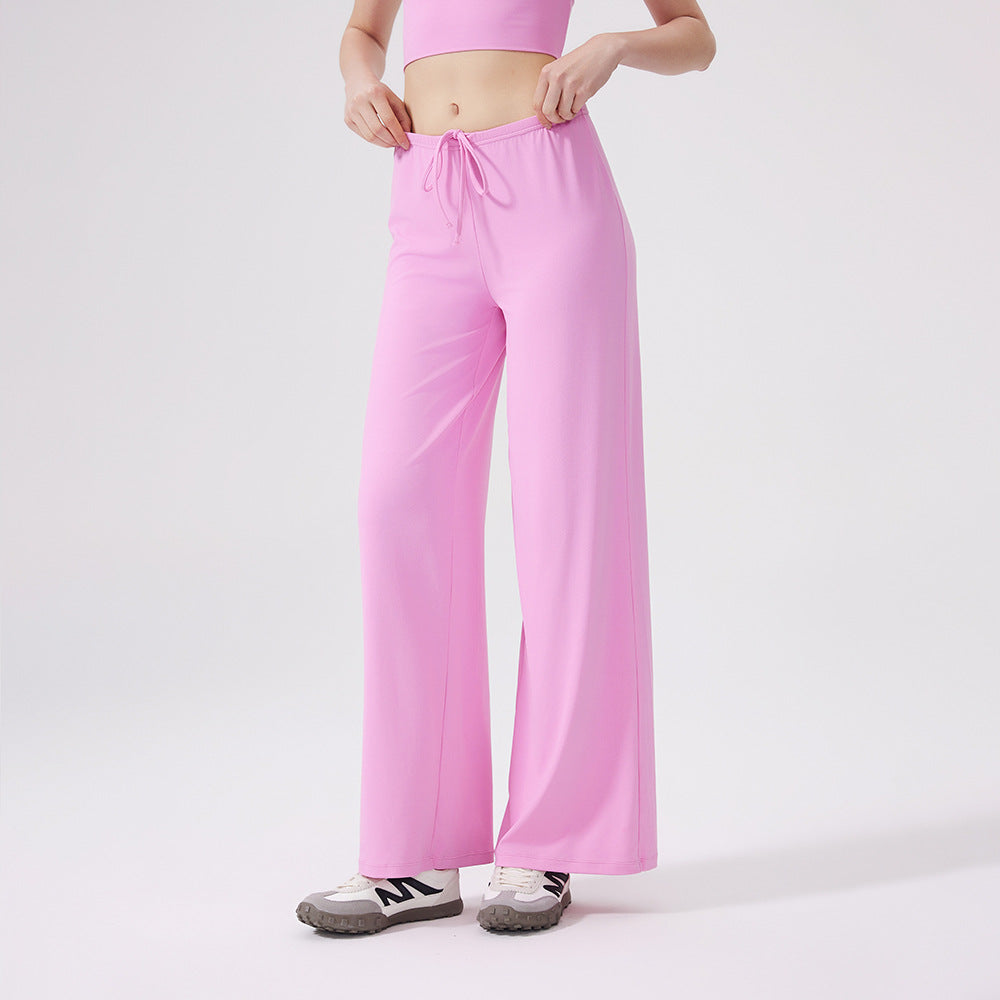 Cooling Wide-Leg Straight Yoga Pants